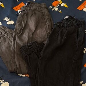 Cozy Kids' Joggers Set - Black and Gray